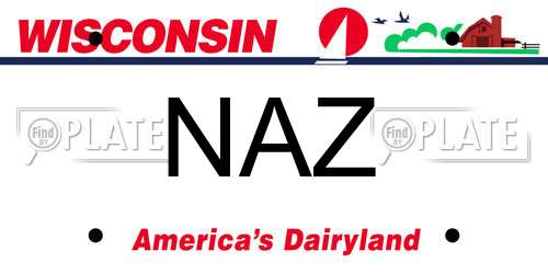 NAZ Wisconsin License Plate