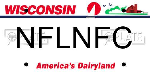 NFLNFC Wisconsin License Plate