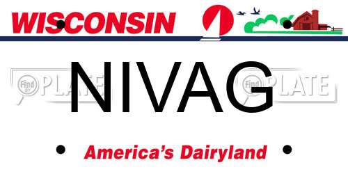 NIVAG Wisconsin License Plate