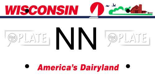 NN Wisconsin License Plate