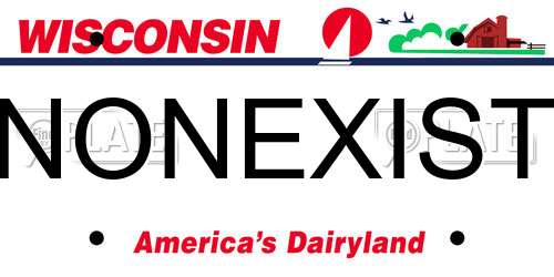NONEXIST Wisconsin License Plate