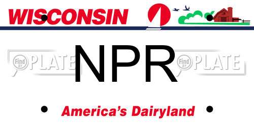 NPR Wisconsin License Plate