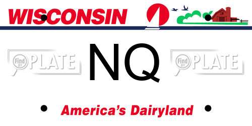 NQ Wisconsin License Plate