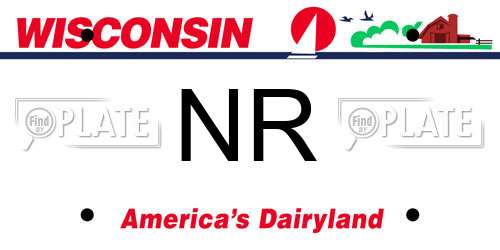 NR Wisconsin License Plate