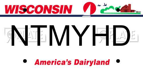 NTMYHD Wisconsin License Plate