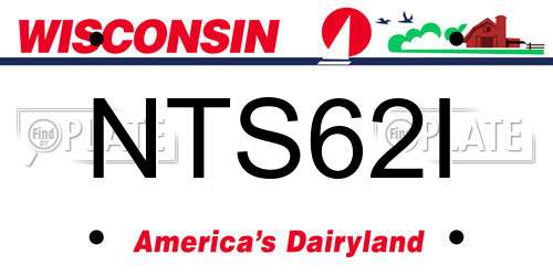 NTS62I Wisconsin License Plate
