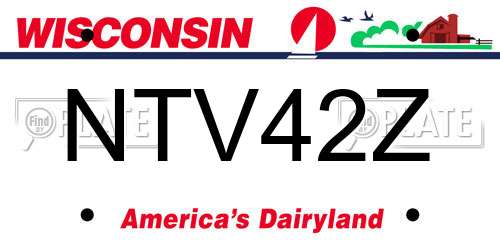 NTV42Z Wisconsin License Plate