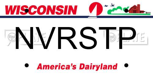 NVRSTP Wisconsin License Plate