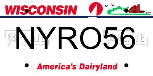 NYRO56 Wisconsin License Plate
