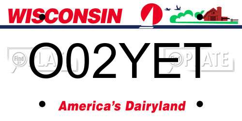 O02YET Wisconsin License Plate