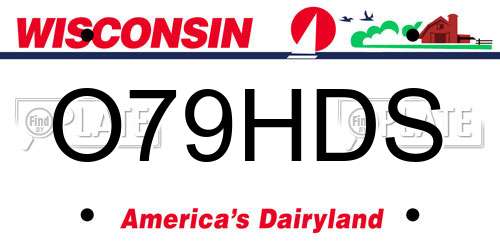 O79HDS Wisconsin License Plate