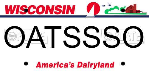 OATSSSO Wisconsin License Plate