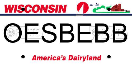 OESBEBB Wisconsin License Plate