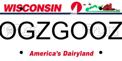 OGZGOOZ Wisconsin License Plate