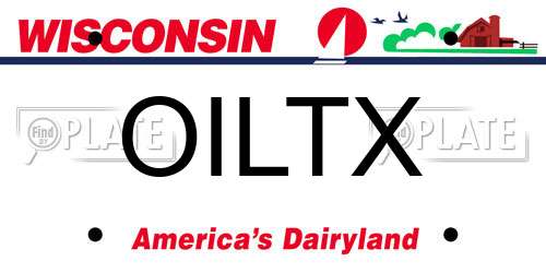 OILTX Wisconsin License Plate
