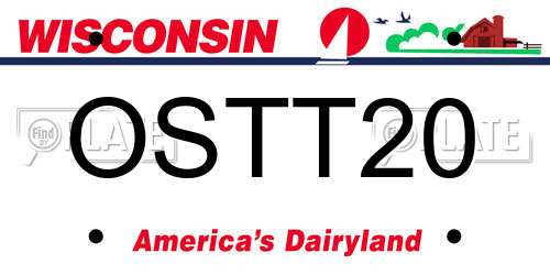 OSTT20 Wisconsin License Plate