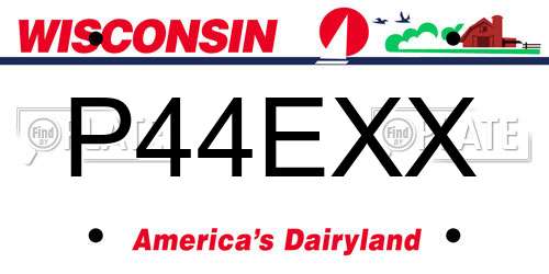 P44EXX Wisconsin License Plate