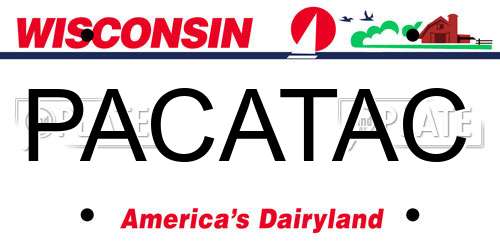 PACATAC Wisconsin License Plate