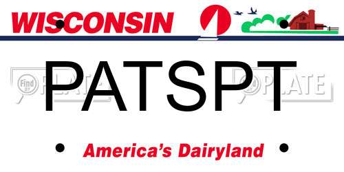 PATSPT Wisconsin License Plate