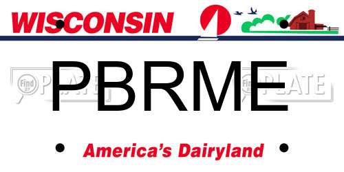 PBRME Wisconsin License Plate