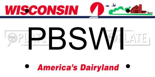 PBSWI Wisconsin License Plate
