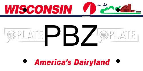 PBZ Wisconsin License Plate