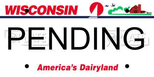 PENDING Wisconsin License Plate