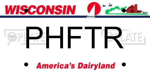 PHFTR Wisconsin License Plate