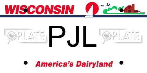 PJL Wisconsin License Plate