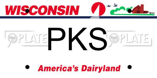 PKS Wisconsin License Plate