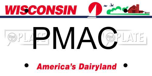 PMAC Wisconsin License Plate