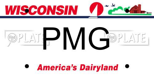 PMG Wisconsin License Plate