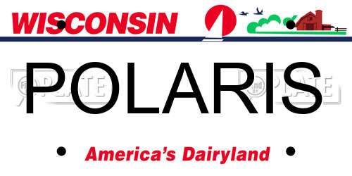 POLARIS Wisconsin License Plate