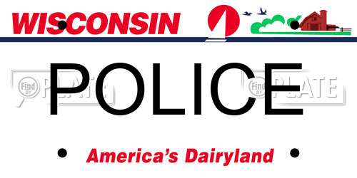 POLICE Wisconsin License Plate