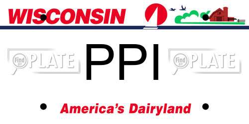 PPI Wisconsin License Plate