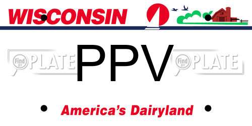 PPV Wisconsin License Plate