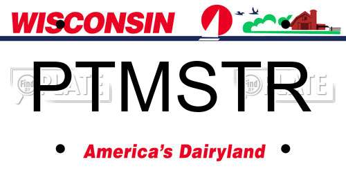 PTMSTR Wisconsin License Plate