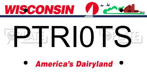 PTRI0TS Wisconsin License Plate