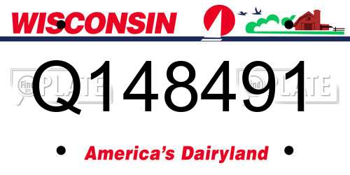 Q148491 Wisconsin License Plate