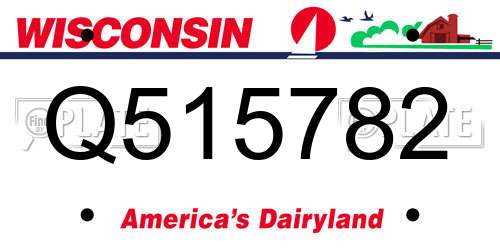 Q515782 Wisconsin License Plate