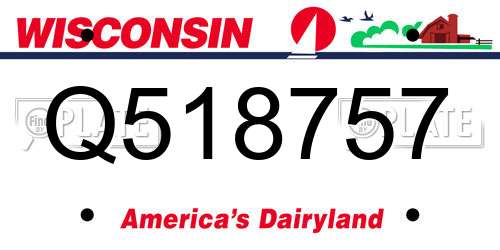 Q518757 Wisconsin License Plate