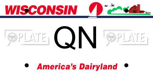 QN Wisconsin License Plate