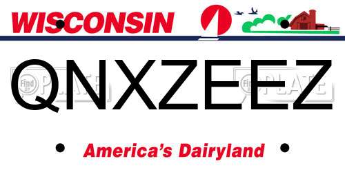QNXZEEZ Wisconsin License Plate