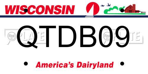 QTDB09 Wisconsin License Plate