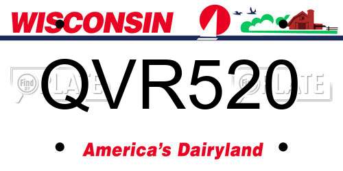 QVR520 Wisconsin License Plate