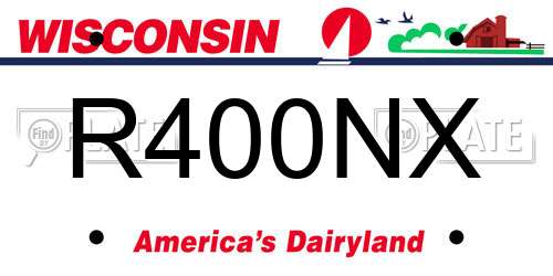 R400NX Wisconsin License Plate