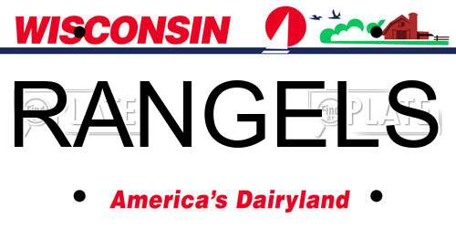 RANGELS Wisconsin License Plate