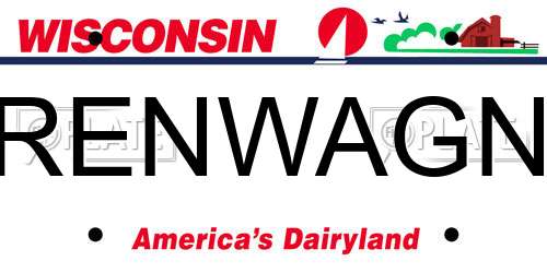 RENWAGN Wisconsin License Plate