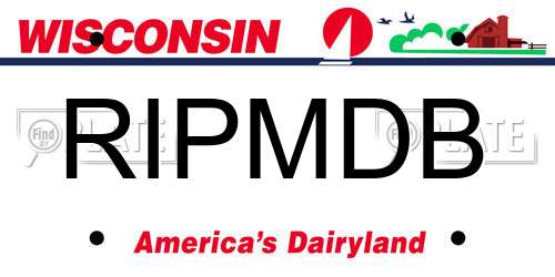 RIPMDB Wisconsin License Plate