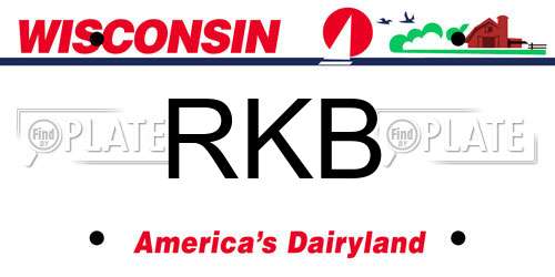 RKB Wisconsin License Plate